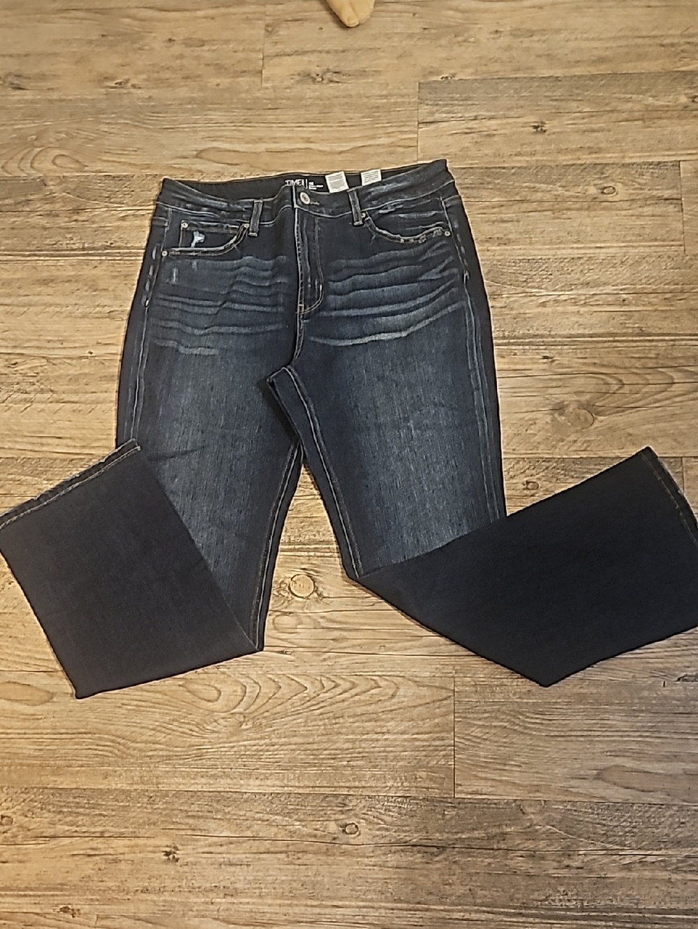 Dark Indigo Boot Cut Jeans - Unbranded